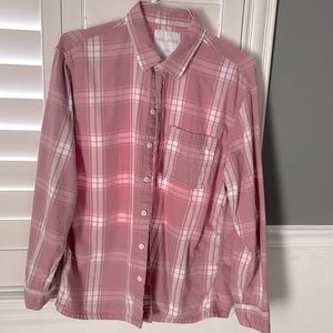 Pink Hollister Flannel